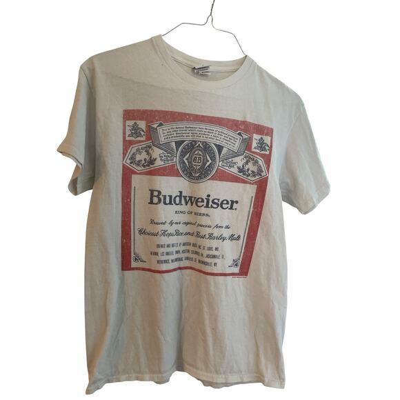 Junk Food Budweiser King Of Beers Graphic T-Shirt Adult Size Small - Picture 1 of 2